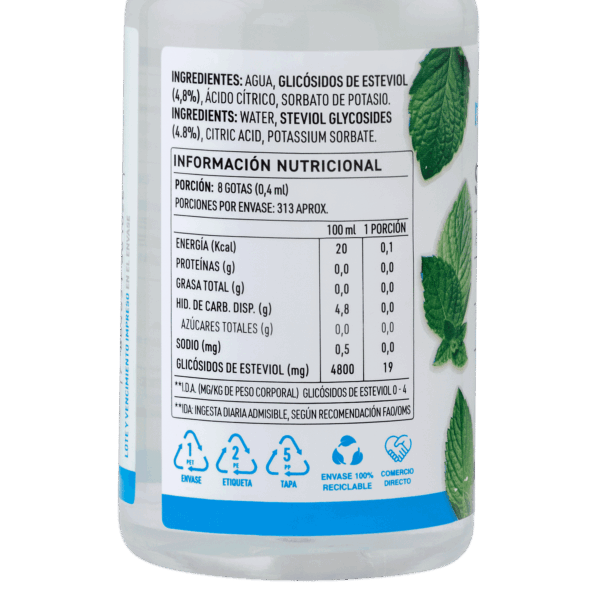 STEVIA LIQUIDA 125ml MANARE - Imagen 3