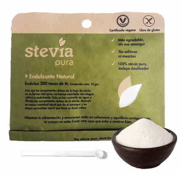STEVIA PURA EN SOBRE, 200 TAZAS DULZURA NATURAL